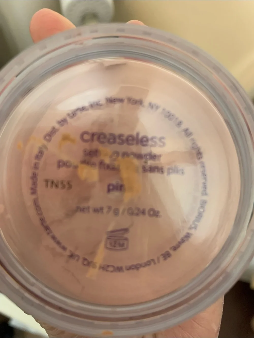 tarte Creaseless Setting Powder - Plum with Rose Gold Details